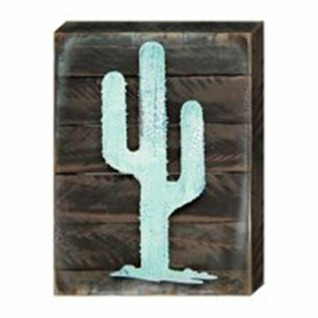 CLEAN CHOICE Cactus Art on Board Wall Decor CL2969744